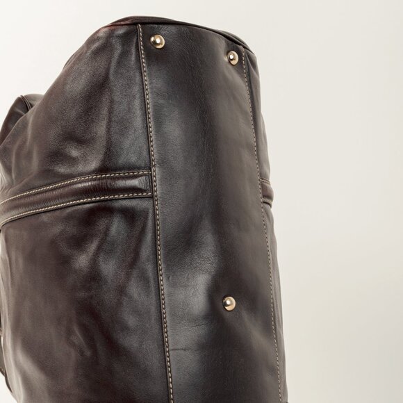 Gucci Britt Boston Web Brown-Leather Bag - Picture 5 of 14